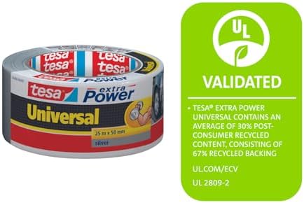 tesa Extra Power Duct Tape 25m x 50mm GreySilver