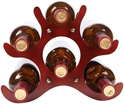 Wangkensu Wall-Mounted Wine Rack Red Industrial Retro Style