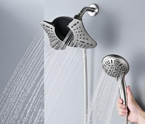 GRICH 25GPM Handheld Shower Head Combo with 9 Spray Modes