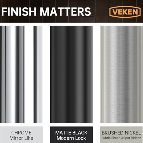 Veken 10 All Metal Rain Shower Head with Handheld Combo 1