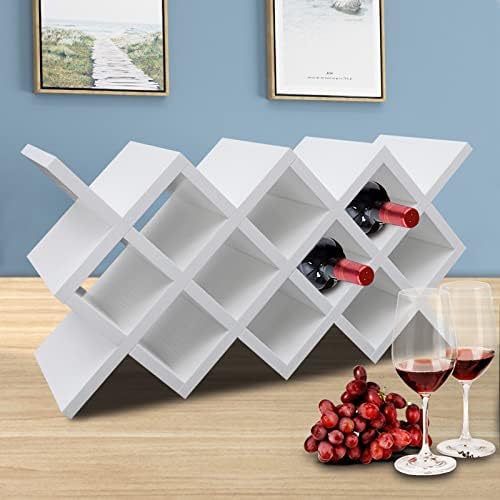 Wooden Wine Rack - 10 Bottle Wall Mounted Storage