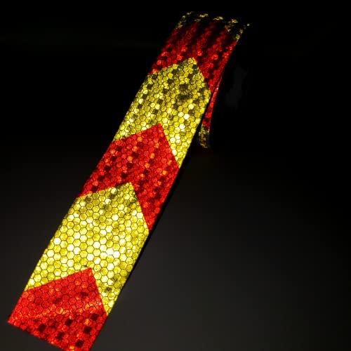 Max Brite Reflective Tape 2 Pack - 30ft x 2in Yellow Waterproof Safety Tape