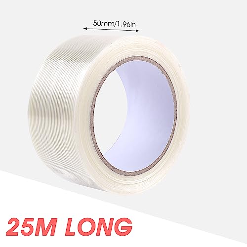 Prasacco 25M Clear Duct Tape Heavy Duty Waterproof 1