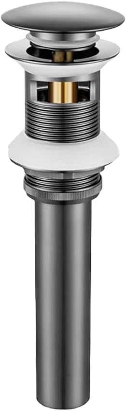YZZY Bathroom Sink Pop-up Drain with Overflow and Hair Catcher