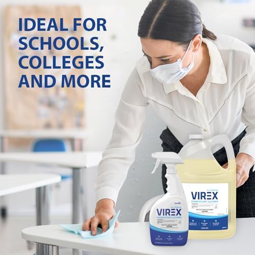 VIREX CBD540557 Disinfectant Cleaner - 1 Gallon Lemon Scent