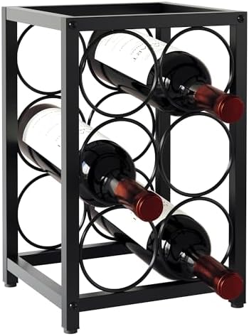Hjarta 6-Bottle Space-Saving Wine Rack
