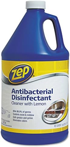 Zep Commercial 1041688 Antibacterial Cleaner with Lemon 1 Gal Bottle