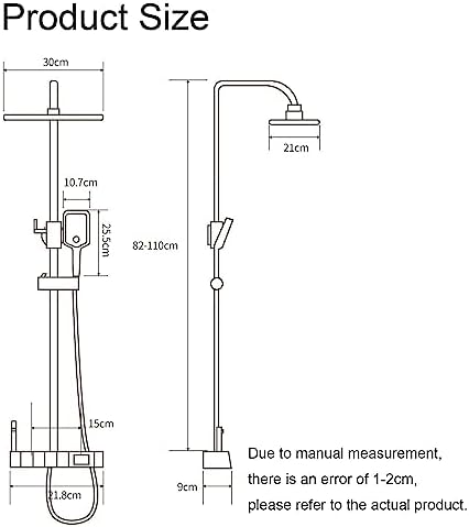 Smart Digital Shower System with Handheld and Rain Head