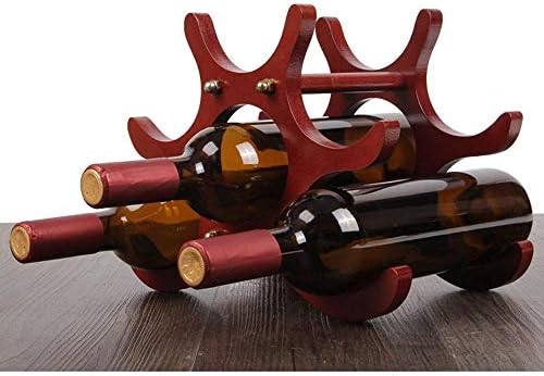 Wangkensu Wall-Mounted Wine Rack Red Industrial Retro Style