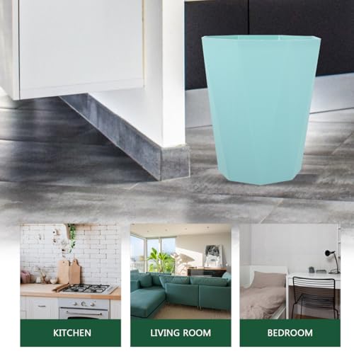 Emerald Green Diamond Pattern 5L Trash Can for Home