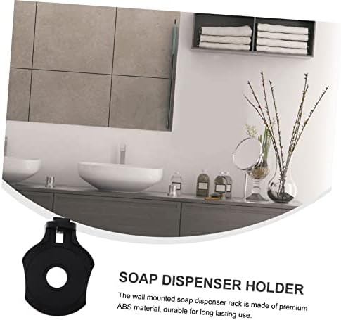 HOLIDYOYO 2pcs Wall-Mounted Soap Dispenser Bracket Holder