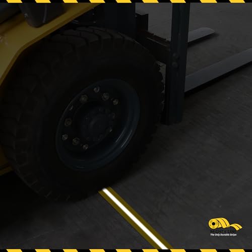 Mighty Line Heavy-Duty Reflective Floor Tape 4 Yellow 75 Roll