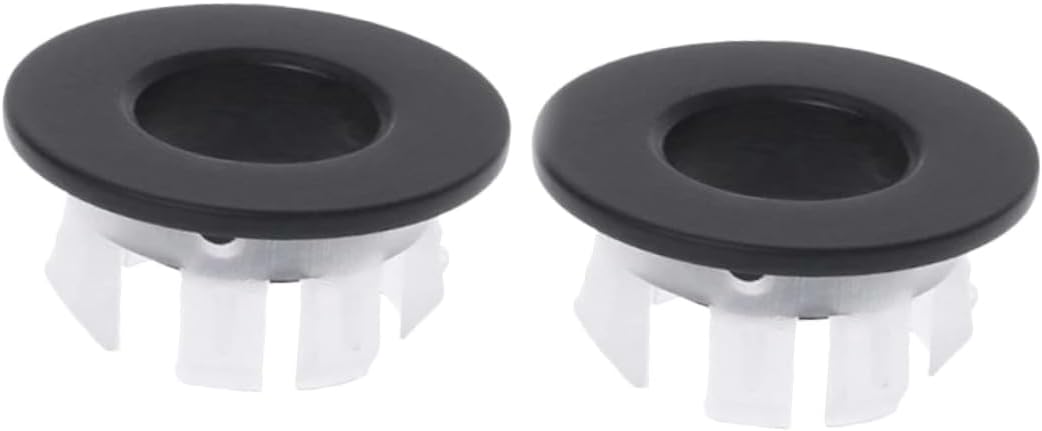 Gadpiparty 2Pcs Brass ABS Sink Overflow Cover