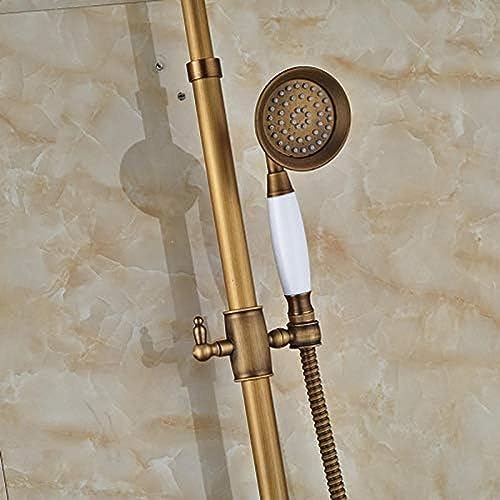 TECKI 8 Rainfall Shower Head with Handheld Faucet Set