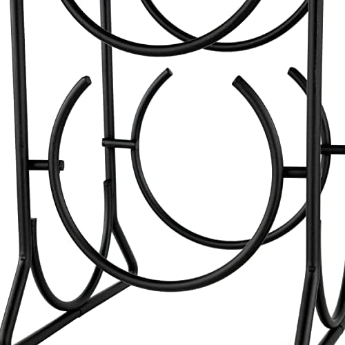 Spectrum 3-Bottle Horseshoe Wine Rack Black