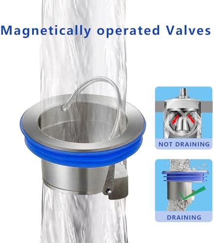 Lupdato Shower Floor Drain Backflow Prevent One Way Valve