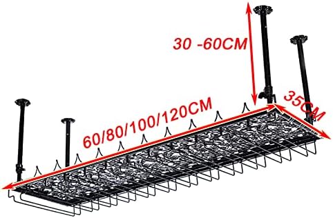 ZJDYDY Wall-Mounted Wine Rack Holder 60x35cm