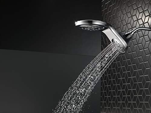 Delta HydroRain 5-Setting Shower Head with Rain Can Matte Black