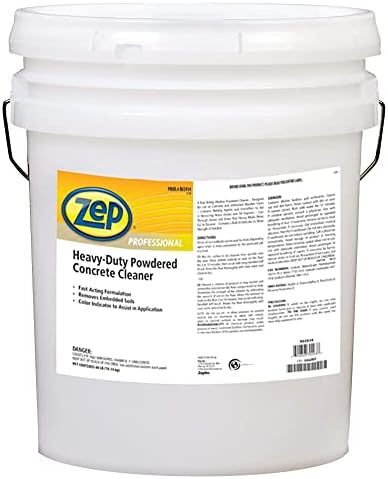 Zep Professional 125 LB Heavy-Duty Concrete Cleaner Fast Acting