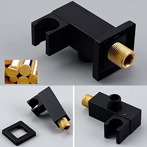 Black Rainfall Shower System with Handheld Head