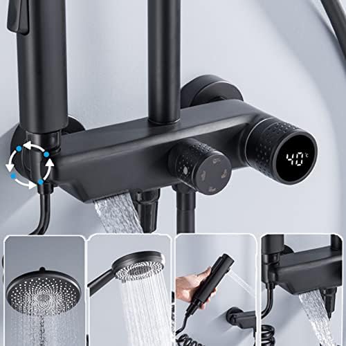LED Digital Display Wall Mounted Shower Combo Set