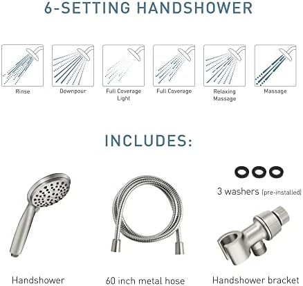Moen Attune Handheld Shower Head with 6 Spray Settings