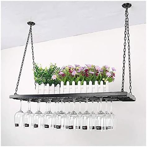 ALDEPO Wall-Mounted Wine Rack 24 Chain Adjustable Industrial Style