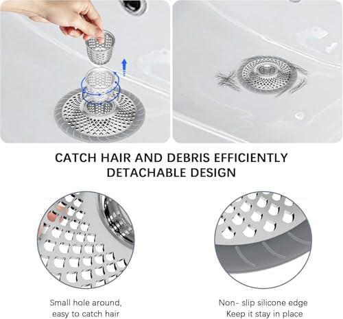 Burfocus Sink Protectors for Kitchen Sink Silver