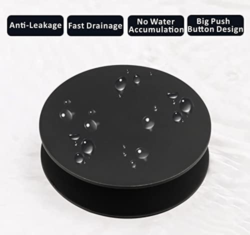 Artiwell Universal Sink Drain Stopper - Matt Black
