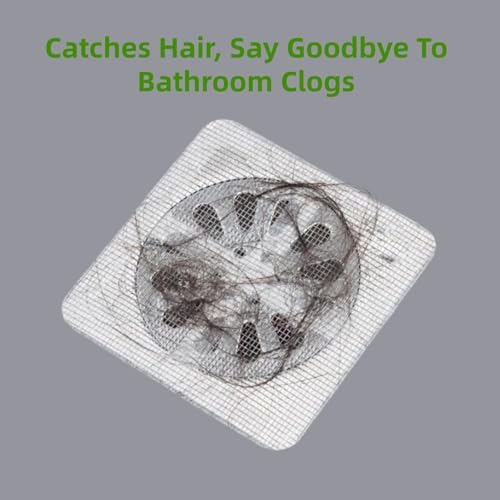 Disposable 4x4 Drain Covers 30 PCS Hair Catcher for Shower and Bath