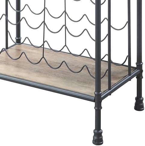 TREATLIFE Home Antique Oak Stemware Wine Rack 1