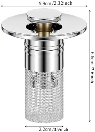 Citosisk Drain Filter 2PCS Universal Stainless Steel