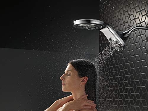 Delta HydroRain 5-Setting Shower Head with Rain Can Matte Black