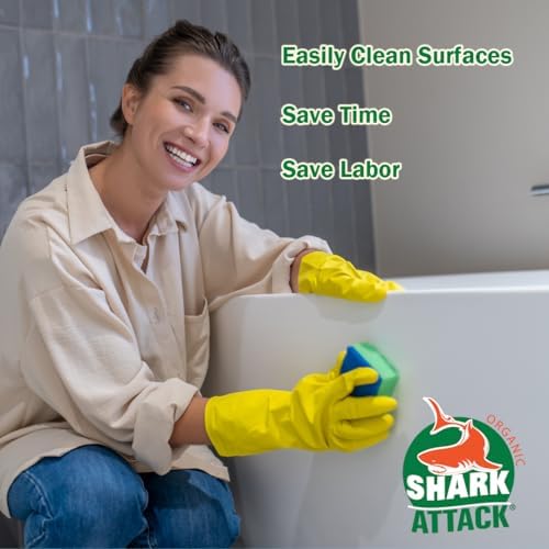 Shark Attack Organic Bathroom Cleaner 32 Oz Green