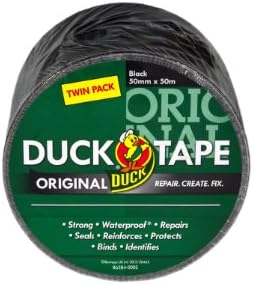Duck Original Black Duct Tape Twin Pack 50mm x 50m