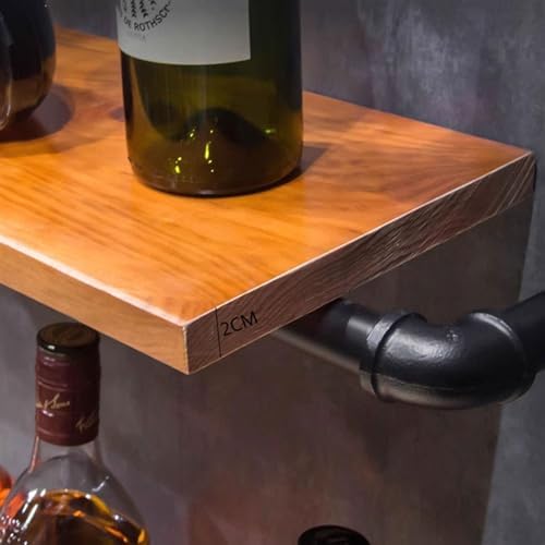 GRFIT Wall-Mounted Wine Rack Industrial Style