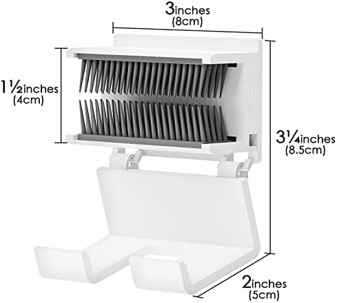 Linkidea Shower Hair Collector Reusable Drain Hair Trap White