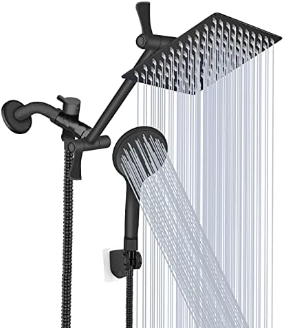 Tudoccy Handheld Shower Head Combo with 11 Arm and 9 Spray Settings