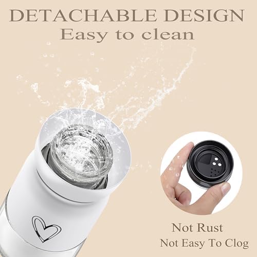 Stainless Steel Salt and Pepper Shaker Set with Adjustable Pour Holes