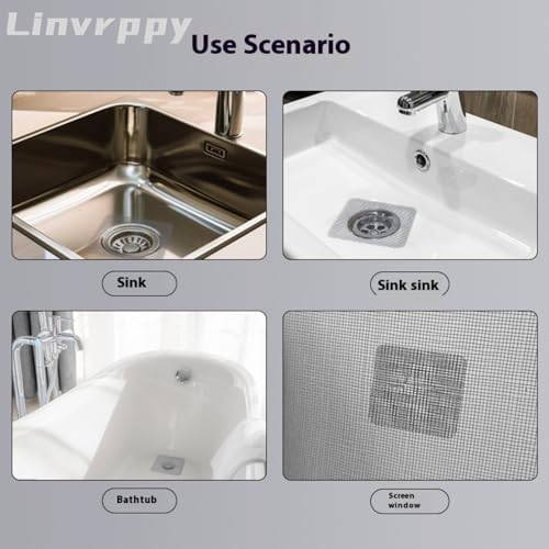 Linvrppy 20 Pack 4x4 Disposable Drain Covers