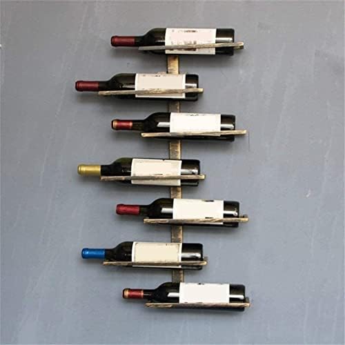 BIOMICE Industrial Wrought Iron Wine Rack for Home Storage