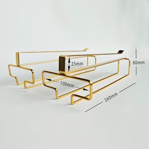 2Pcs Wine Glass Hanger - Quick-Install No-Drill Stemware Organizer