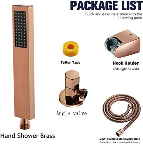 10 Inch Rain Showerhead Set with Single Handle and Handheld Sprayer