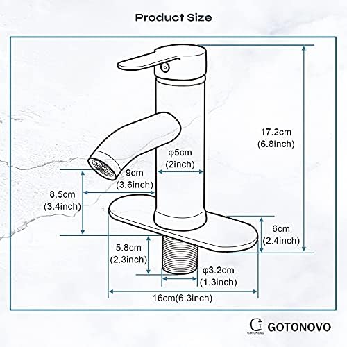 Gotonovo 12 Ceiling Mount Shower Faucet Brushed Nickel