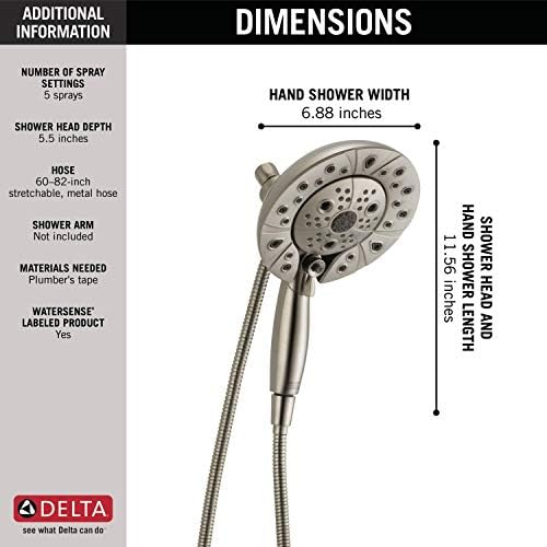 Delta In2ition 2-in-1 Dual Shower Head with Handheld