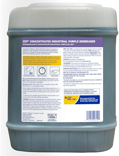 Zep Industrial Purple Cleaner and Degreaser 5 Gallon Case 1