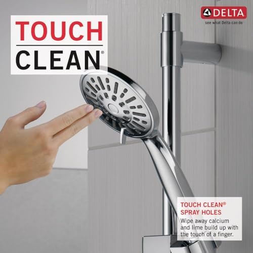 Delta Chrome Handheld Shower Head with Slide Bar and Hose