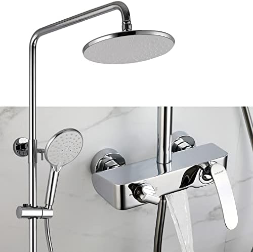 Shower System with 3-Mode Handheld and Waterfall Spout