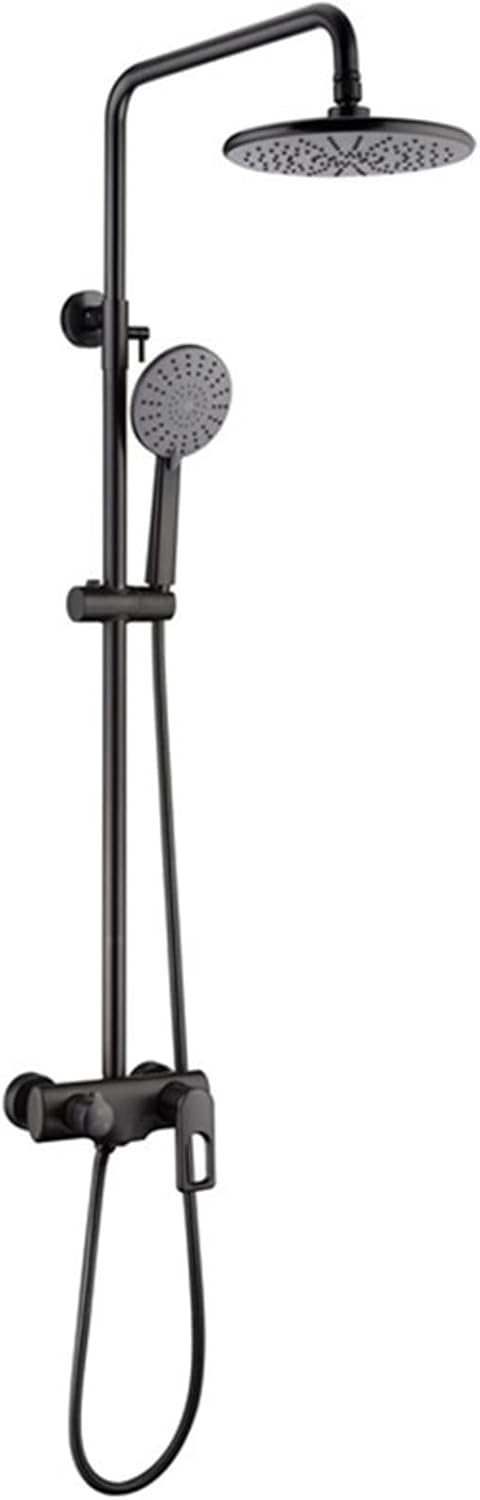 Adjustable Brass Shower Set with 3-Function Handheld Sprayer