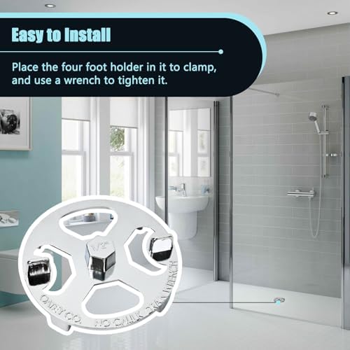 Delixike 42239 Shower Drain Strainer Wrench Stainless Steel 1
